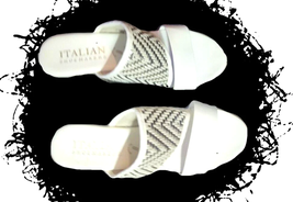 Italian Shoemakers White High Heel Sandals Size 8.5 - £12.33 GBP