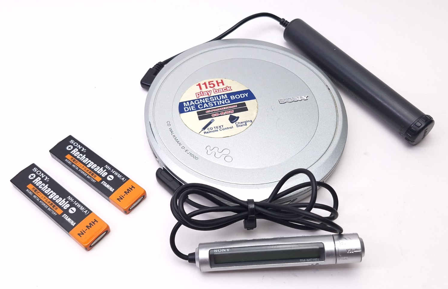 SONY D-EJ1000 CD Walkman Silver portable player For Repair - $43.40