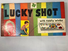 Vintage Lucky Shot with Tiddly Winks Board Game Whitman Complete - $15.00