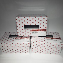 Set of 3 Creatology Valentine White Boxes with Red Hearts Mailbox Keepsa... - $16.95