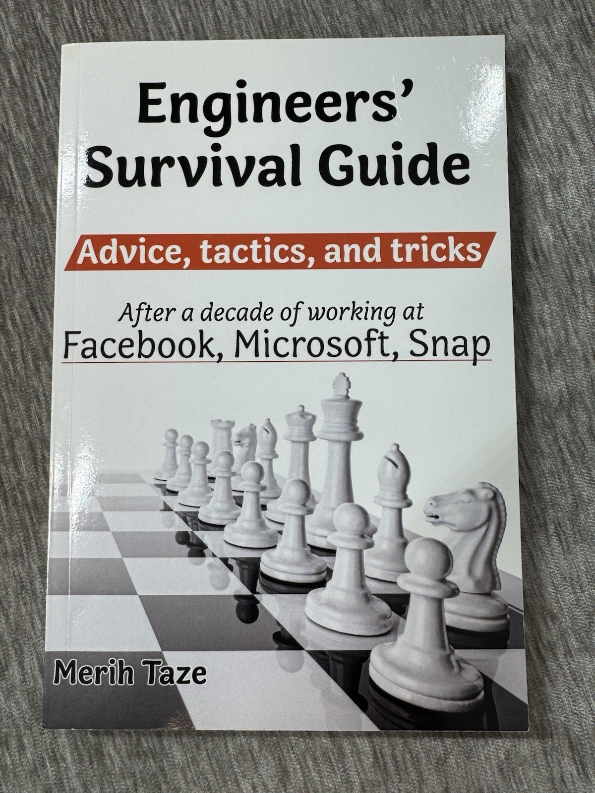 Engineers’ Survival Guide - Advice Tactics Tricks By Merih Taze 2021 Sof... - $24.74
