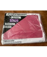 NOS Sealed Springs Performance TWIN No Iron Flat Sheet Berry Percale USA... - $246.95 MXN