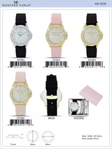 5539 - Montres Carlo Jewlery Gift Box with PU Band Watch - $14.99