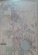 Avon Park Lake Placid Sebring FL Laminated Wall Map (K) - £36.80 GBP