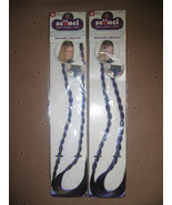 2 Pkgs Scunci 16&quot; Twisted Strands Purple &amp; Brown (New) More Hair = More Fun - £5.46 GBP