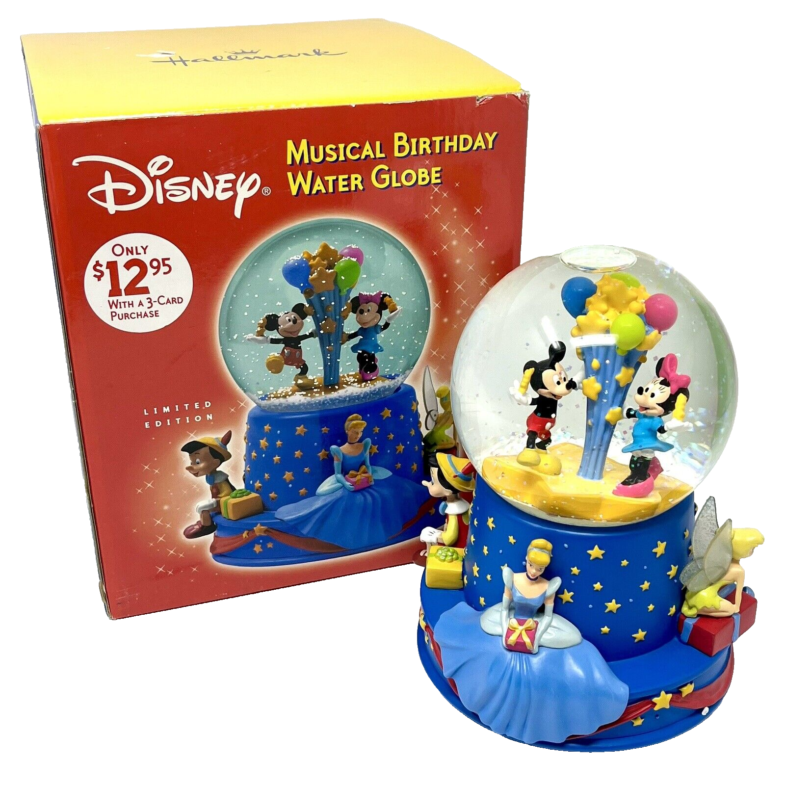 Primary image for Disney's Musical Birthday Water Globe Limited Edition 2001