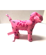VICTORIA&#39;S SECRET Pink I Love French Kissing Plush 7&quot; Dog Pup Figure - £7.89 GBP
