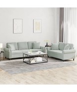 vidaXL Sofa Set Light Grey - $1,457.29 CAD
