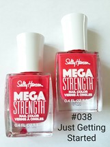 Sally Hansen Mega Strength Nail Color &quot;Just Getting Started&quot; #038 (Lot Of 2) New - £8.13 GBP