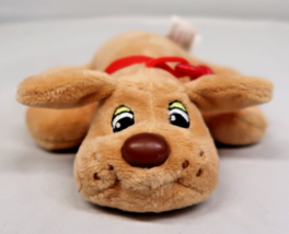 Pound Puppies Tan Puppy Dog With Keychain Stuffed Animal Plush 7&quot; Toy 2021 - £7.35 GBP