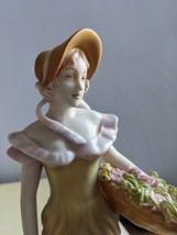 Vintage Royal DUX porcelain figurine Lady at Countryside Mint 10&quot; - $120.00