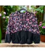 NWT Under Armour Girls Youth Large Woven Full-Zip Jacket Black pink mult... - $827.42 MXN