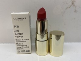 Clarins Joli Rouge Velvet #742V .05 oz NIB - $8.90