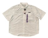 Eddie Bauer Mens Tech Woven Shirt Bright White Size 2XL UPF 40 Dirt on C... - $19.79