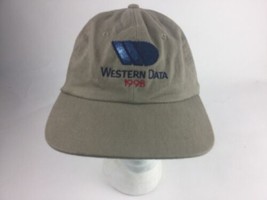 Western Data Texas Brown Embroidered Hat Cap Adjustable Back - £12.23 GBP