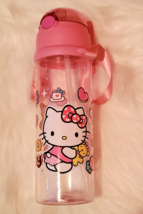 Hello Kitty Sanrio Water Plastic Tumbler Bottle Travel Home  BPA Free Pink - £18.01 GBP