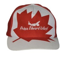Canada Prince Edward Island Strapback Adult Hat Cap Maple Leaf Red White Retro - £9.46 GBP