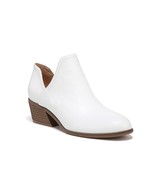Dr Scholls Womens 7 M White Faux Leather Lucille Slip On Ankle Booties N... - $48.99