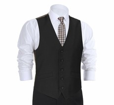 Mens RENOIR Vest Wool 140 Adjustable ,V-Neck two Pocket Full Lining 508 ... - £43.45 GBP