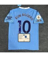 Sergio Kun Aguero Signed MAN CITY Home Signature Shirt/Jersey + COA 20/21  - $2,374.90 MXN