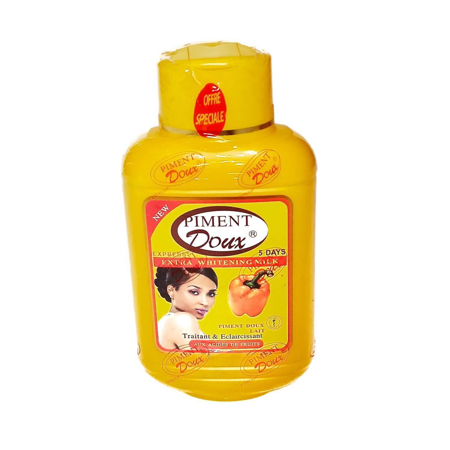 Piment doux express extra whitening milk with fruit acids.5days action