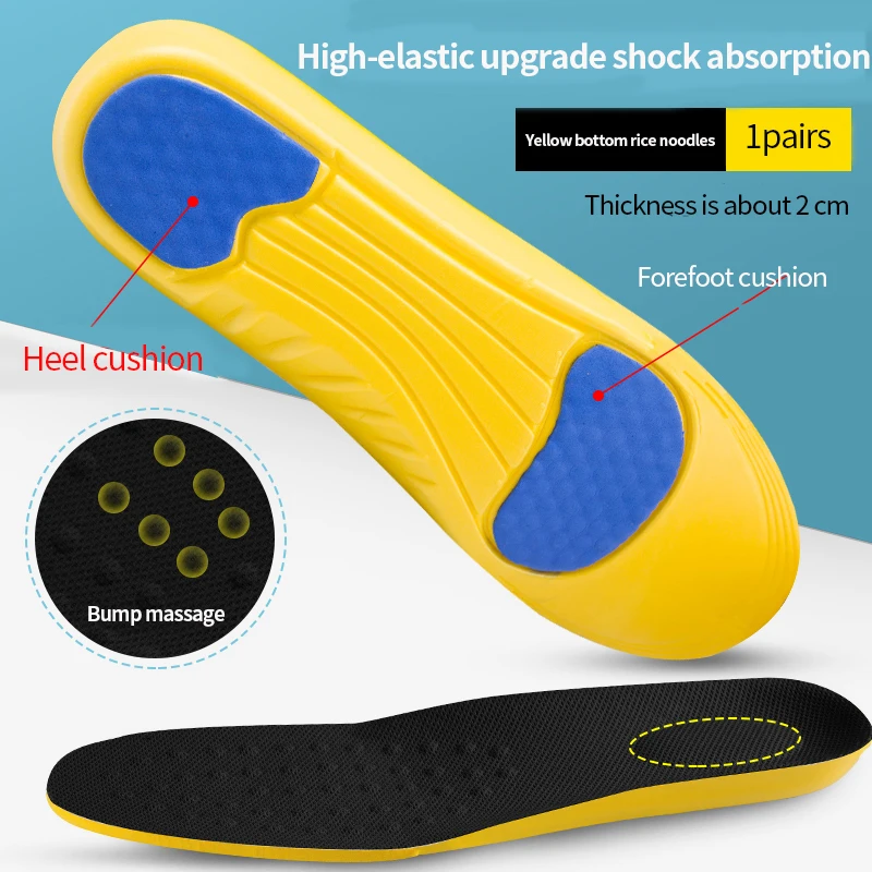 Shoe Inserts Pad Soft  Insoles Memory Foam  for Men Women  Running  Gel Cushion  - £110.64 GBP
