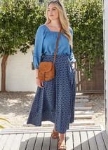 Freestyle da Infilare Mily Maxi Gonna IN Navy/Blu (FMS4-1) - £18.70 GBP
