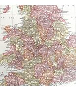 Map England And Wales Europe 1938 Atlas Print English Channel Irish Sea ... - $640.69 MXN