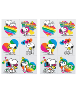 Peanuts Valentine&#39;s Day Temporary Tattoos Snoopy Woodstock, Set of 12 - $9.74