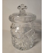 Crystal  Candy Dish with Lid Beautiful Pattern - $29.00