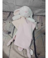 Carter&#39;s Pink Plush Rattle Rabbit Bunny Lovey Pacifier Holder Security B... - £18.59 GBP