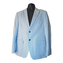 Tommy Hilfiger Blue White Seersucker Blazer Men&#39;s Stripe 100% Cotton 44R - £26.59 GBP