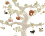 Lenox Dreaming of Sports 10 PC. Mini Ornaments Plus 12&quot;H Tree Display St... - $171.17