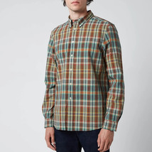 Ps Paul Smith Men&#39;s Plaid Regular Fit Button Down Shirt Multicolor-Size Small - £55.02 GBP