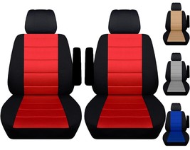 Front set car seat covers fits 95-98 Chevy C/K 1500 bucket seat W Inside armrest - £58.81 GBP