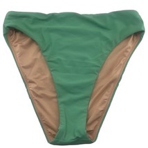 J Crew High Rise Bikini Bottom Green High Cut Leg Size Small BF178 New - $11.13