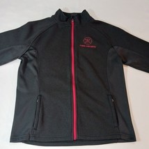 VTG Spyder CHRIS LOCURTO Men's L Black Full-Zip Embroidered Logo Fleece Jacket image 7