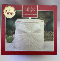 Lenox Radiant Light Bow Votive Candle Christmas Original New Box 3.25&quot; - $6.64