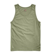 3XL OLIVE DRAB TANK TOP Tshirt Military Army Green Tee Shirt Rothco 6701 - £9.43 GBP