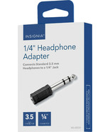 NEW Insignia NS-HZ531 3.5mm Female to 1/4&quot; in Male Headphone Audio Adapter - £5.51 GBP