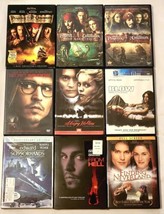 Pirates 1-3, Secret Window, Blow, Edward Scissorhands... Johnny Depp 9 DVD Lot - £19.86 GBP