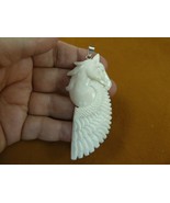 (J-Peg-10) Pegasus horse wing Water Buffalo bone carved PENDANT Jewelry ... - $37.47 CAD