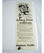 1927 Ad Southern Pacific Railroad Golden State Route - $8.99