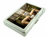 Brooklyn Pin Up Girl D9 100&#39;s Cigarette Case with Built in Lighter Metal... - $20.74