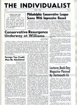 The Individualist Vol 1 No 4 Conservative Newsletter 1962 Senator Tower - $49.51