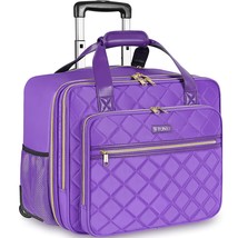 Rolling Briefcase For Women, 17.3 Inch Large Rolling Laptop Bag With Wheels, Wat - £107.55 GBP