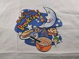 Vintage General Mills Breakfast Pillowcase 18&#39;&#39;x29&#39;&#39; White Cinnamon Toast Crunch - $19.99