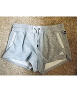 Reebok Athletic Cotton Blend Drawstring Casual Workout Shorts Light Grey - $475.17 MXN
