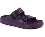 FUNKYMONKEY Women&#39;s Comfort Slides Buckle Adjustable EVA Flat Sandals Pu... - $26.72