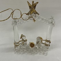Vintage Spun Glass Nativity Ornament by Matrix Christmas Traditions Ben Franklin - £6.19 GBP